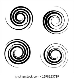 Spiral Design, Spiral Shape Vector Art Illustration