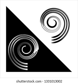 Spiral Design, Spiral Shape Vector Art Illustration