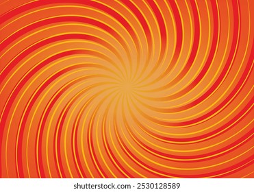Spiral design sun-rays color background in vector illustration style.