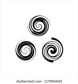 Spiral Design, Spiral Vector Art Illustration