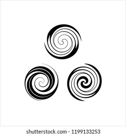Spiral Design, Spiral Vector Art Illustration