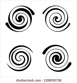 Spiral Design, Spiral Vector Art Illustration