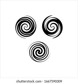 Spiral Design, Spiral Vector Art Illustration