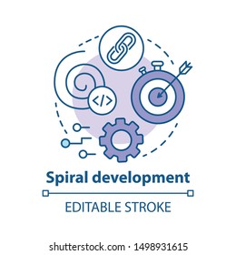 Spiral Development Concept Icon Strategy Management Stock Vector 