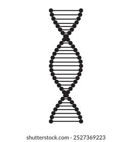 Spiral DNA Line Vector - 02