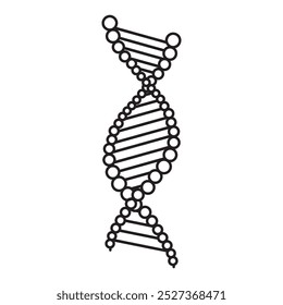 Spiral DNA Line Vector - 04