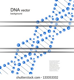 Spiral dna molecule background