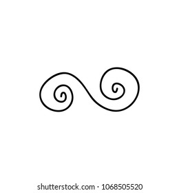 spiral doodle icon