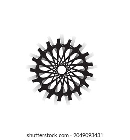 Spiral dynamic abstract vector background