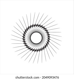 Spiral dynamic abstract vector background