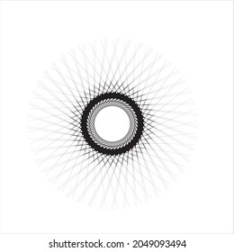 Spiral dynamic abstract vector background