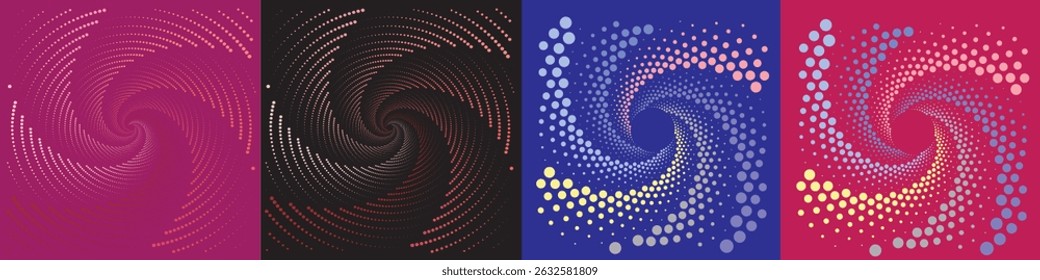 Spiral dynamic abstract vector background. Modern and dynamic trendy template design. vector illustration. Eps 10