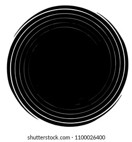 Spiral element. Abstract swirl, twirl isolated on white