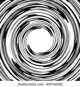 Spiral element, spiral pattern. Abstract geometric spiral, swirl element