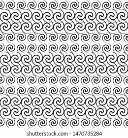 Spiral element seamless vector illustration