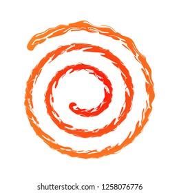 spiral element vector illustration