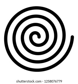 spiral element vector illustration