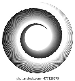 Spiral element vector illustration