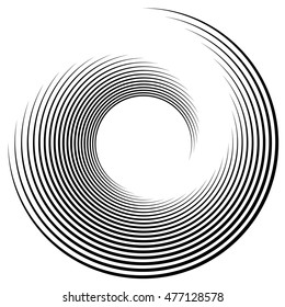 Spiral element vector illustration