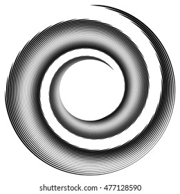 Spiral element vector illustration