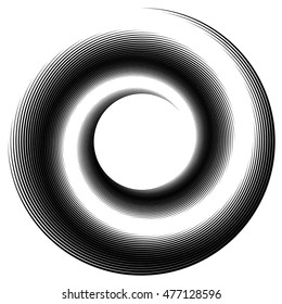 Spiral element vector illustration