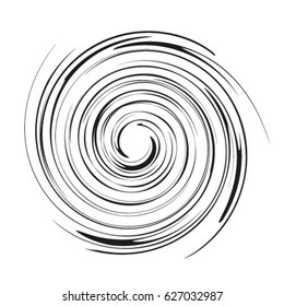 Spiral element vector illustration