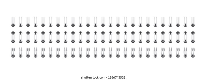 spiral for fastening sheets Vector