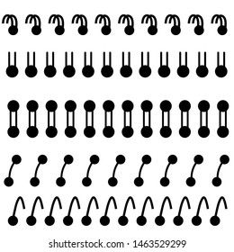 spiral for fastening sheets Vector