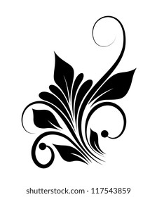 Spiral Floral Vector