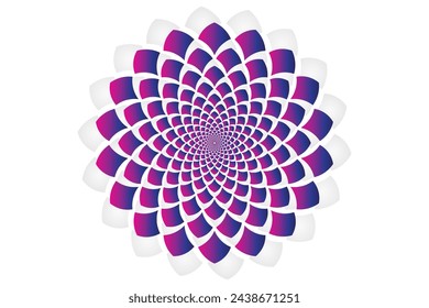 Spiral Flower using the Distort and Transform effect