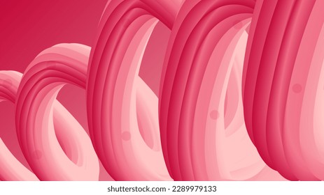 Gradiente de fluido espiral Color rosa Resumen Fondo Vector de fondo Póster de moda 