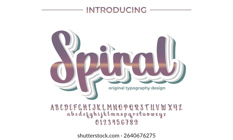 Spiral Font – Stylish Script Typeface with Bold Modern Brush Lettering