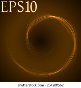 spiral formed energy waves (yellow colored,soft spiral version)