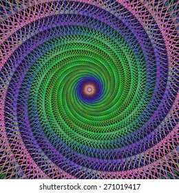 Spiral fractal design background