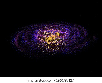 Galaxia espiral en estilo de las obras de arte.
