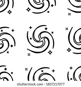 Spiral Galaxy Icon Vector Isolated