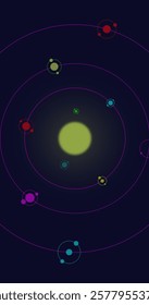spiral galaxy illustration smartphone wallpaper