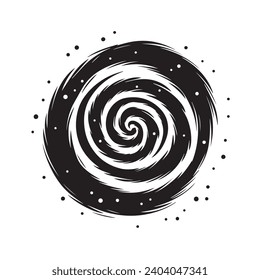 Spiral Galaxy logo vector illustration. Spiral Galaxy vector Icon and Sign.