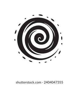 Spiral Galaxy Logo, Vektorgrafik. Spiral Galaxy Vektorsymbol und Zeichen.