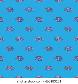 Spiral geometric seamless pattern. Fashion graphic background design. Modern geometric stylish abstract texture. VECTOR illustration
