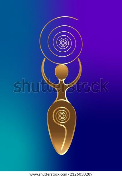 Spiral Goddess Fertility Wiccan Pagan Symbols Stock Vector Royalty Free 2126050289 Shutterstock