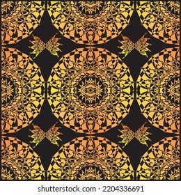 Spiral Gold Pattern For Walppaper and Card Background Interior