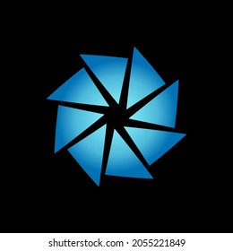 
spiralfarbige futuristische Vektorgrafik