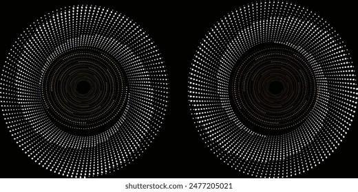 Spiral with gray color lines inside yellow and red colors as dynamic abstract vector background or logo or icon. abstract spiral circle