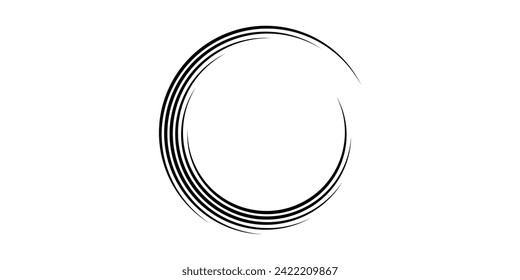 Spiral with gray colors lines as dynamic abstract vector background or logo or icon. vector symbol. abstract circcle line