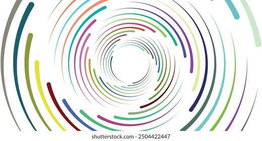 Spiral with gray colors lines as dynamic abstract vector background or logo or icon. Yin and Yang symbol.