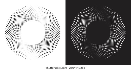 Spiral with gray colors lines as dynamic abstract vector background or logo or icon arts modern