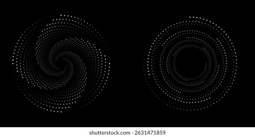 Spiral with gray colors lines as dynamic abstract vector background or logo or icon. spiral circle abstract dot spiral	