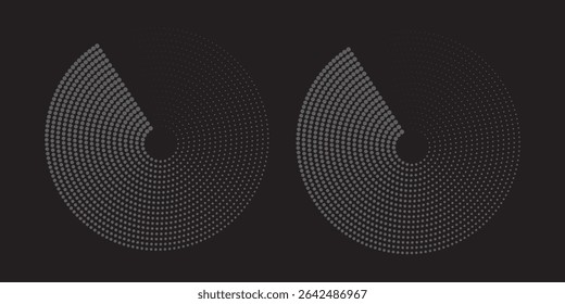 Spiral with gray colors lines as dynamic abstract vector background or logo or icon. spiral circle abstract dot spiral	