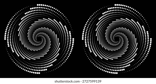 Espiral con líneas de colores grises como fondo de Vector abstracto dinámico o logotipo o icono. círculo espiral punto abstracto espiral	